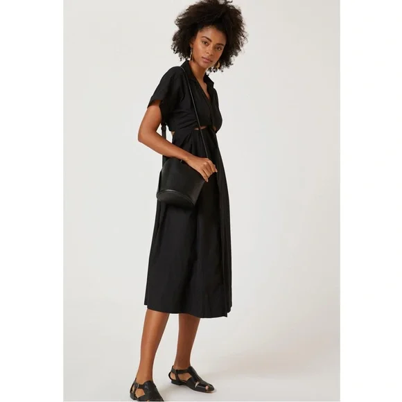 Anthropologie Twist Waist Midi Shirtdress NWT - Picture 7 of 10